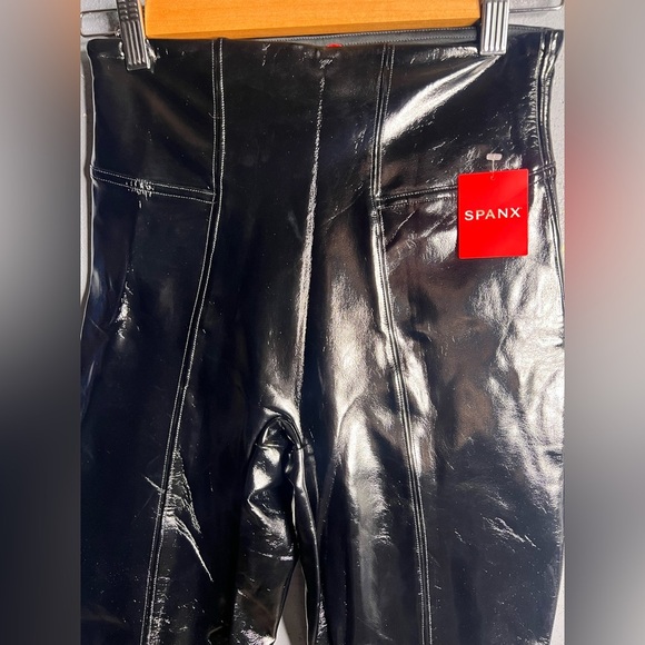 Spanx Faux Patent Leather leggings in size Small.  NWT - Picture 6 of 10